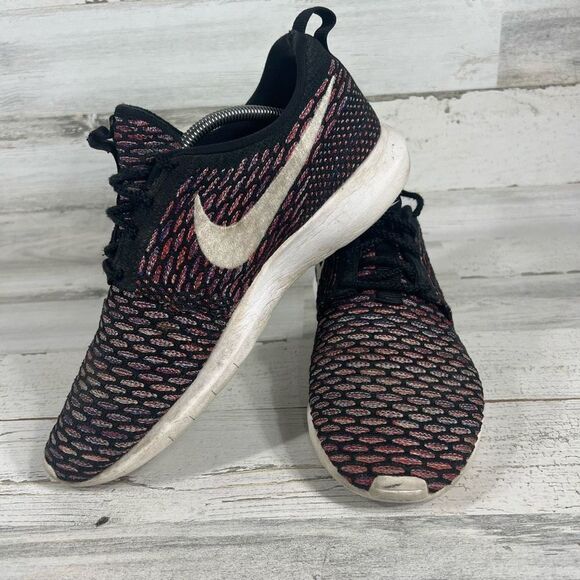 Nike Roshe NM Flyknit Men Low Top Mesh Laced Multicolor Size 10 US - Picture 5 of 10